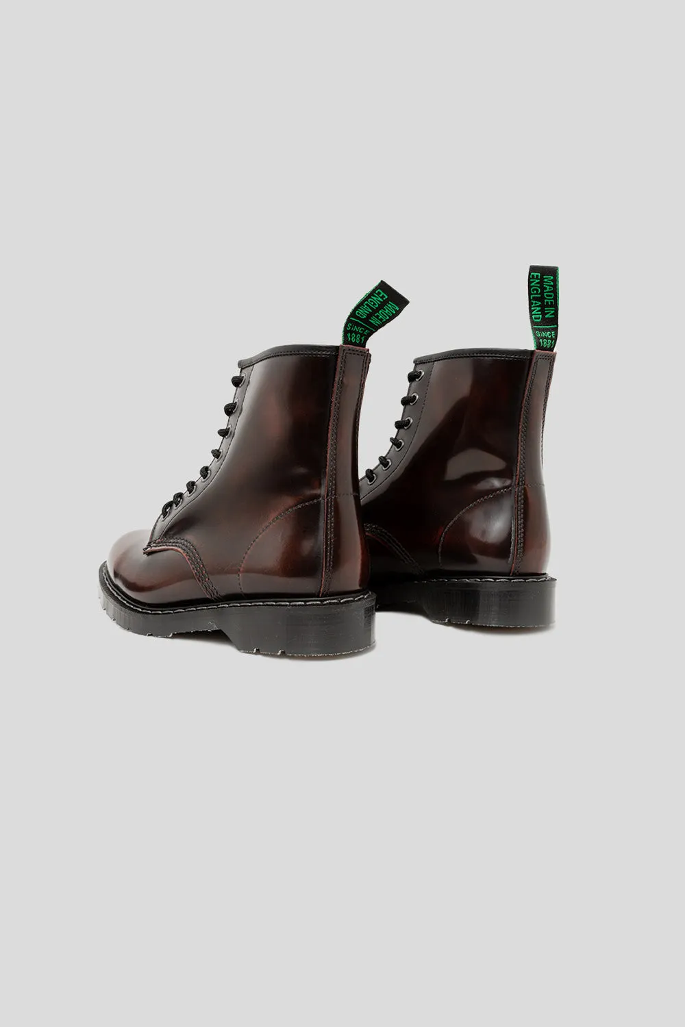 8 Eye Derby Boot - Burgundy Rub-Off