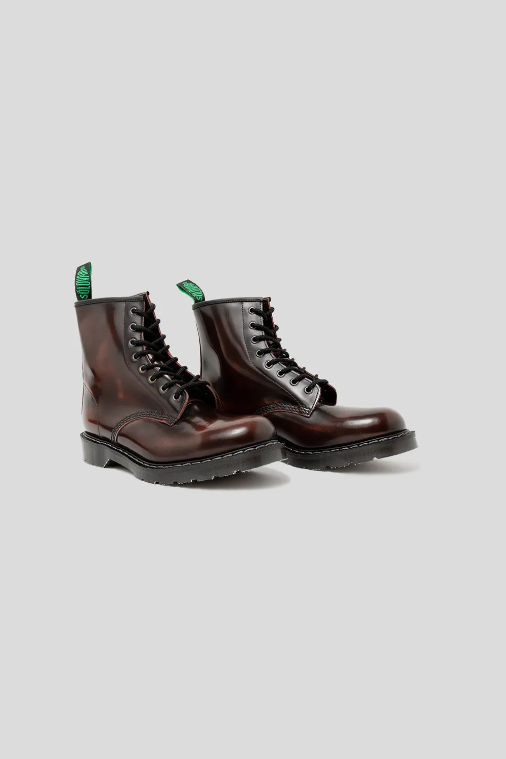 8 Eye Derby Boot - Burgundy Rub-Off