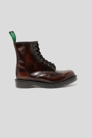 8 Eye Derby Boot - Burgundy Rub-Off