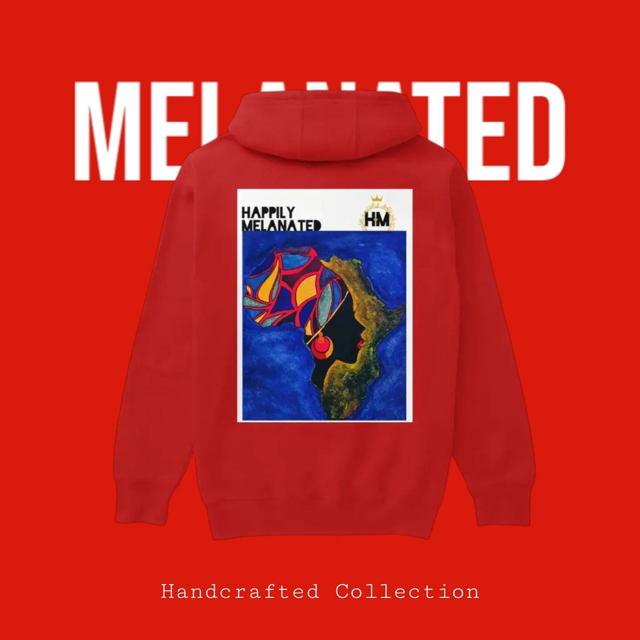 African-Inspired Unisex Hoodie, Handcrafted Unisex Streetwear, Bold Ethnic Motifs