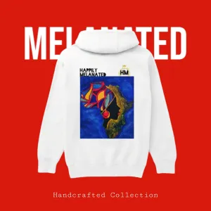 African-Inspired Unisex Hoodie, Handcrafted Unisex Streetwear, Bold Ethnic Motifs