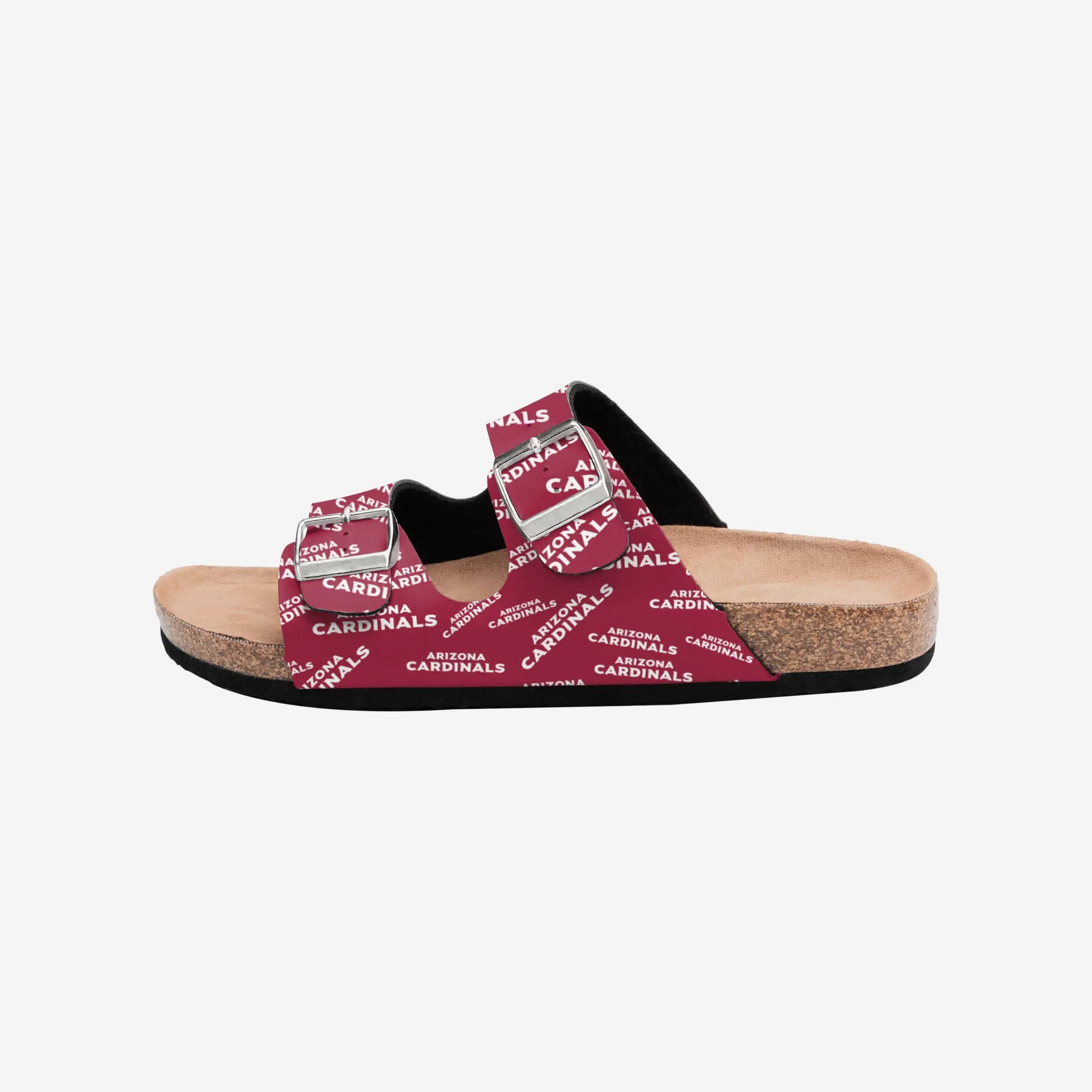 Arizona Cardinals Womens Mini Print Double Buckle Sandal