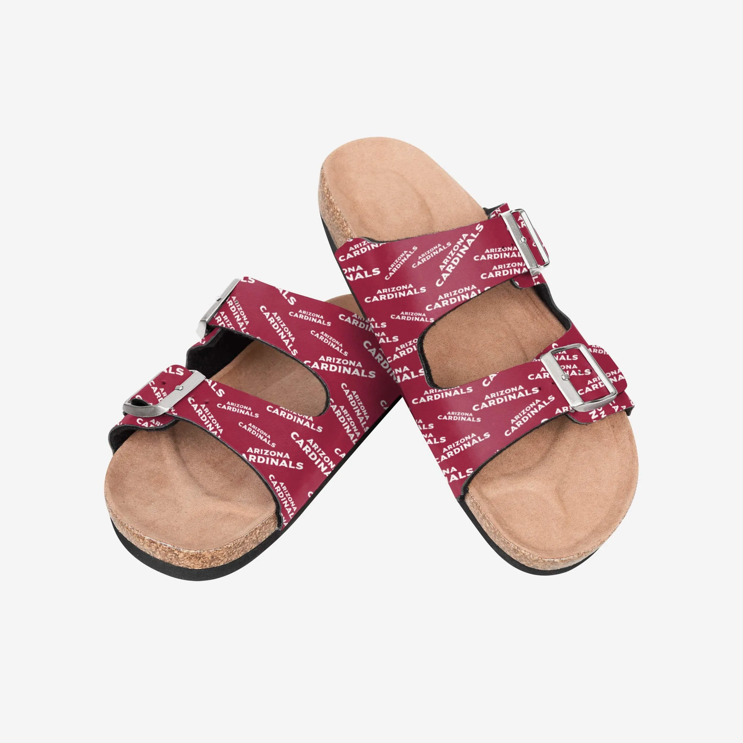 Arizona Cardinals Womens Mini Print Double Buckle Sandal