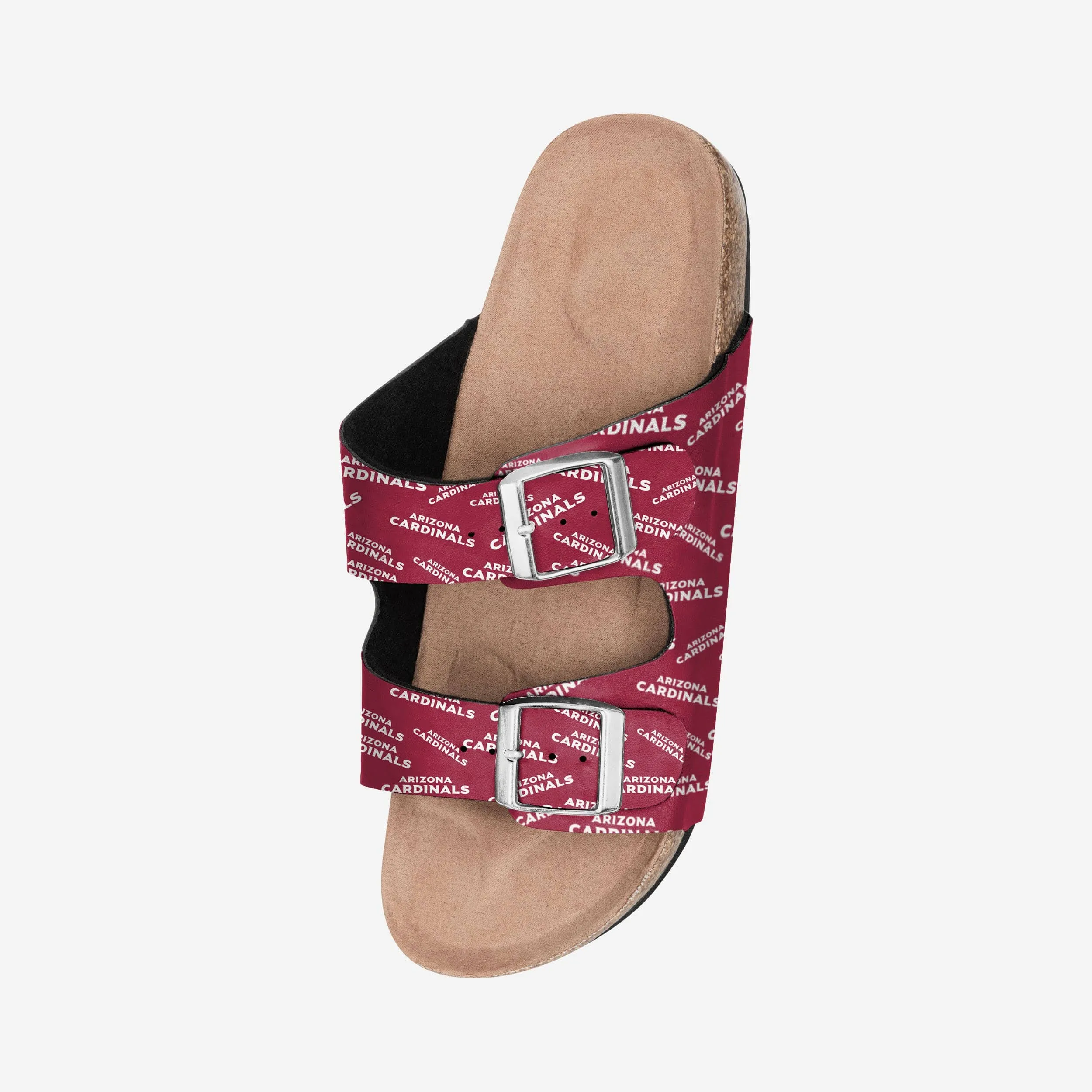Arizona Cardinals Womens Mini Print Double Buckle Sandal