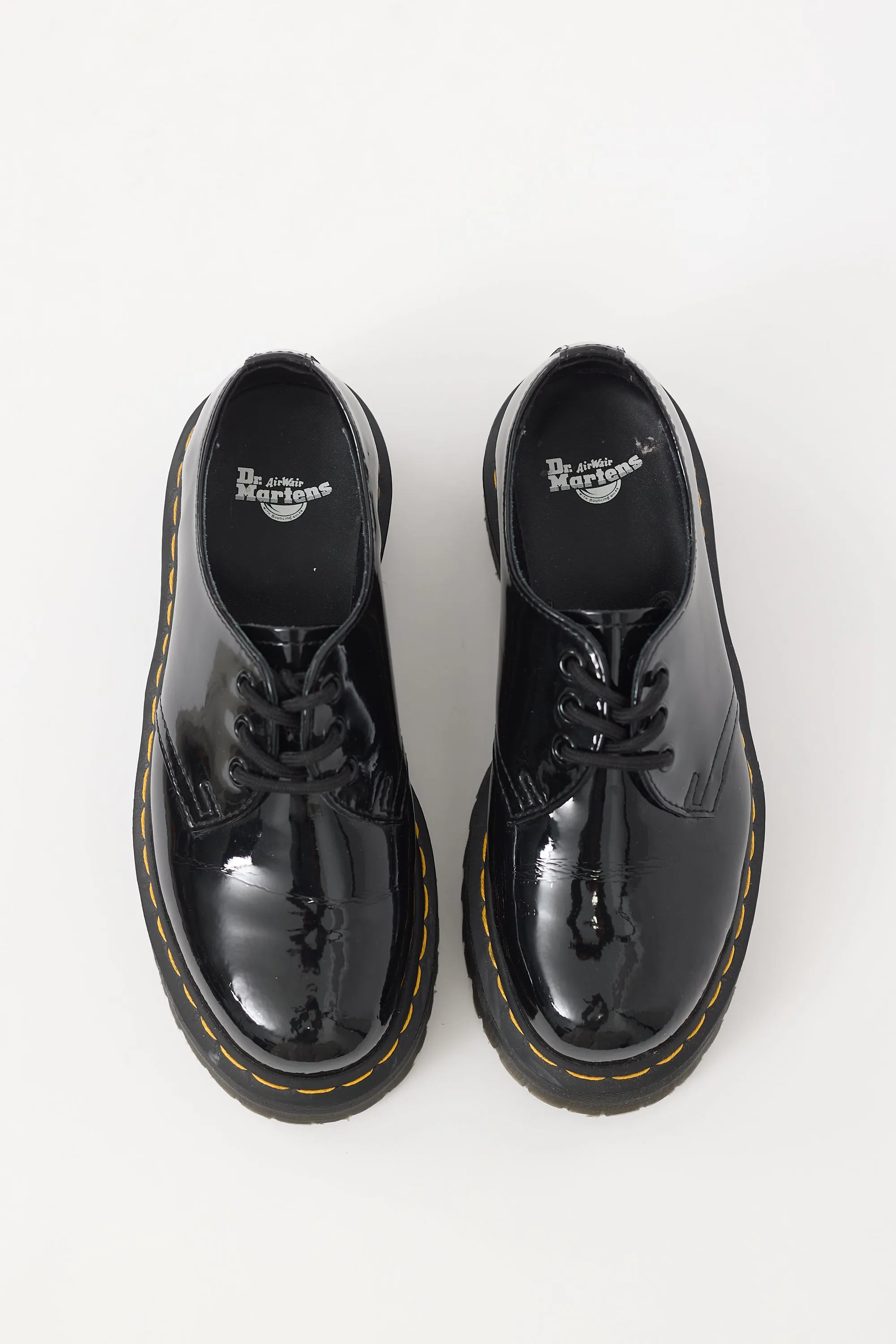 Black Patent Leather 1461 Platform Derby