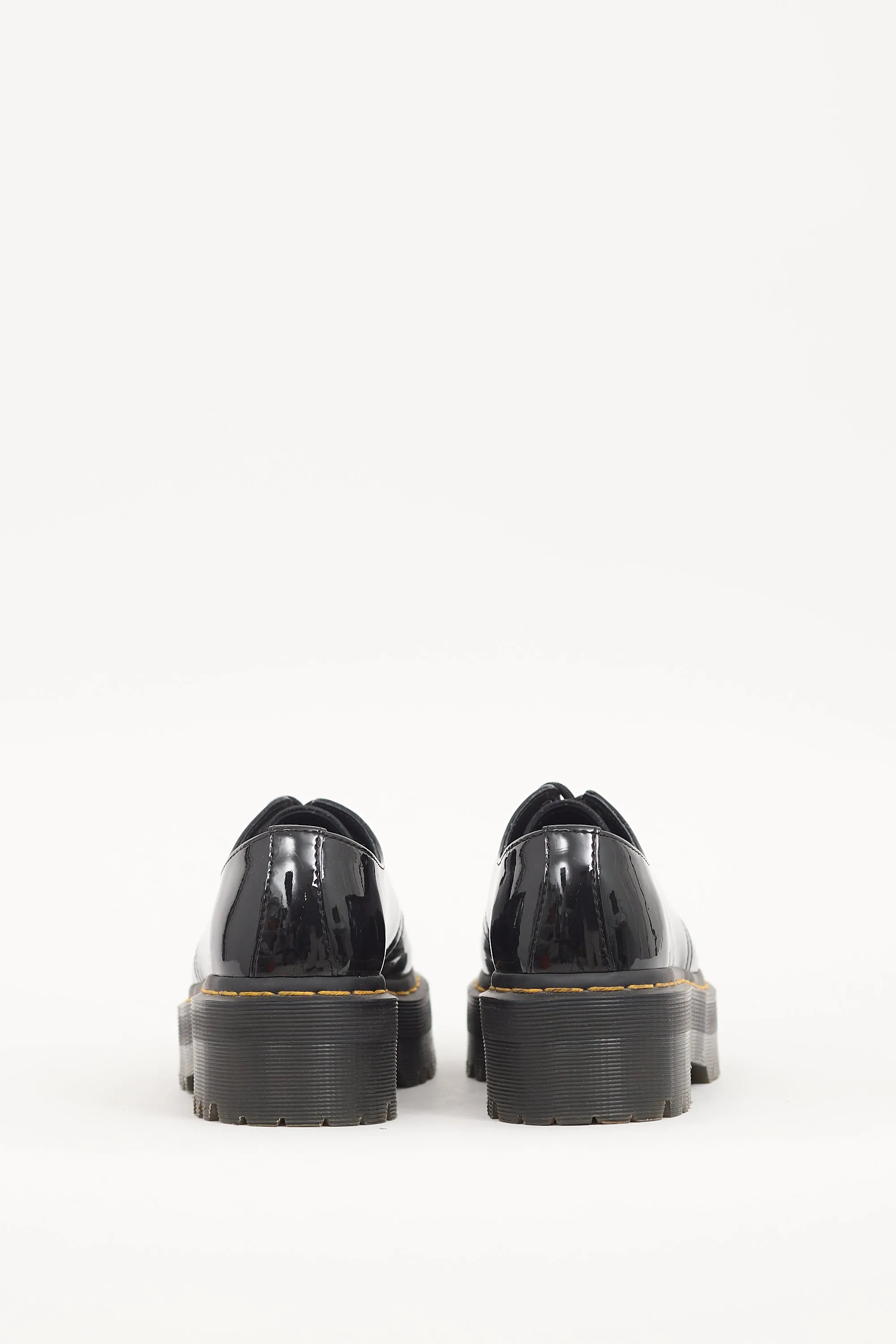 Black Patent Leather 1461 Platform Derby