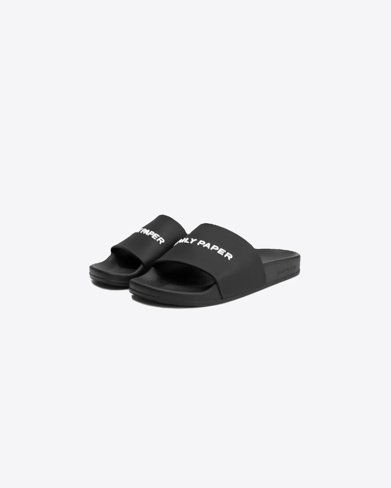 Black Reslider Logo Sandals
