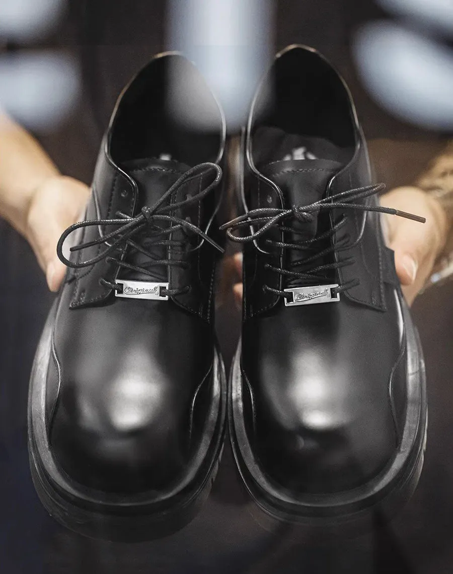 British Hippie Gentleman Derby Martin Work Leather Men's Dress Shoes