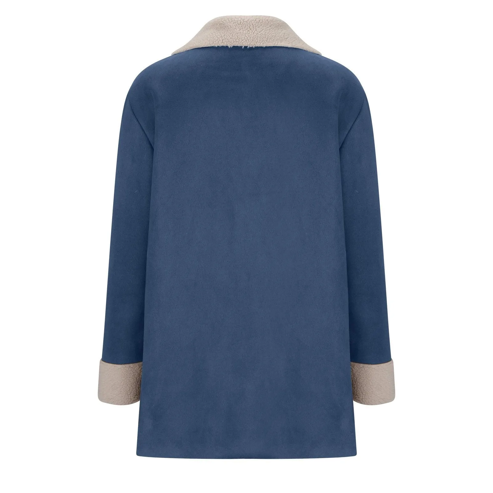Casual Lapel Thickened Warm Fleece Lined Long Coat