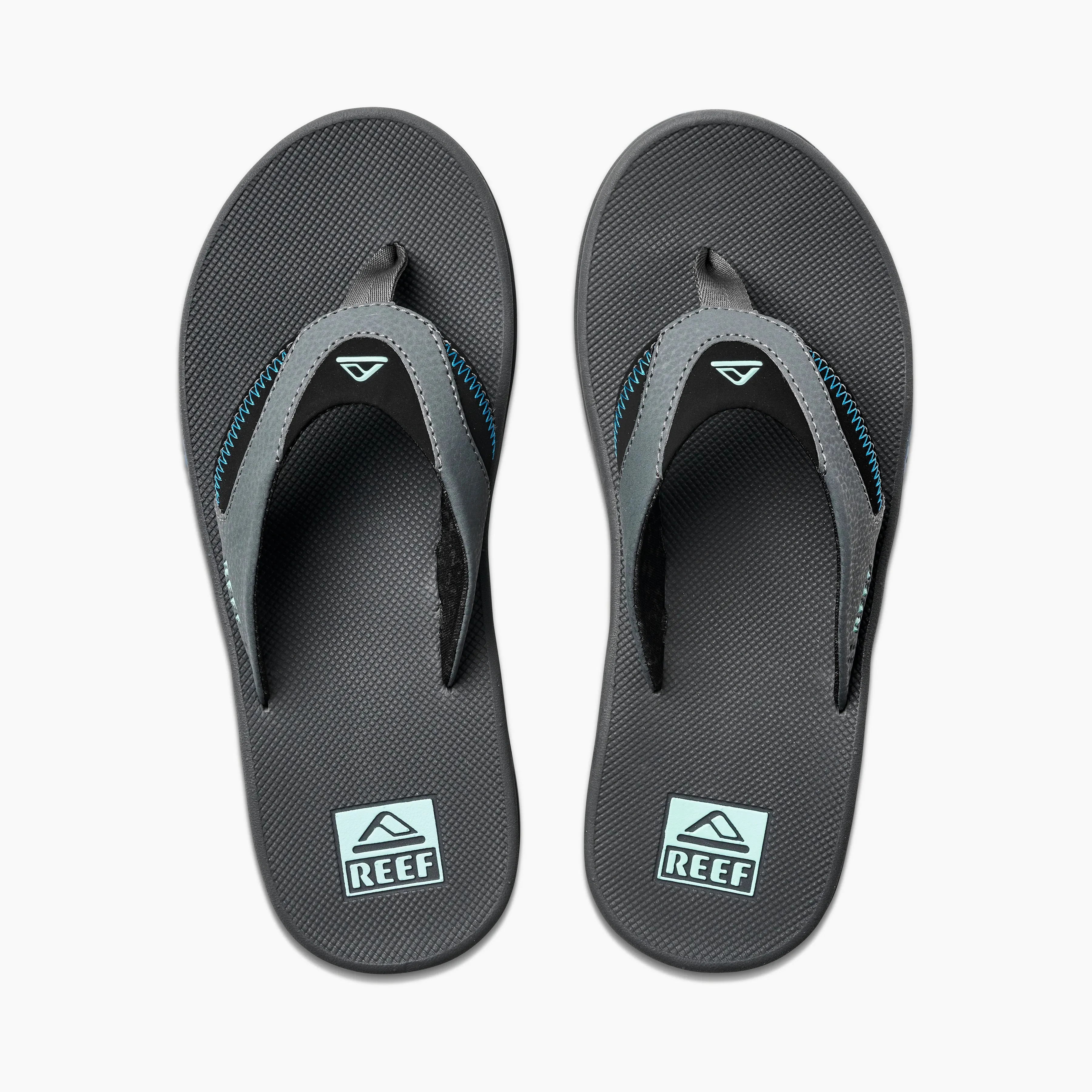 FANNING Mens Sandals Gunmetal/Ocean