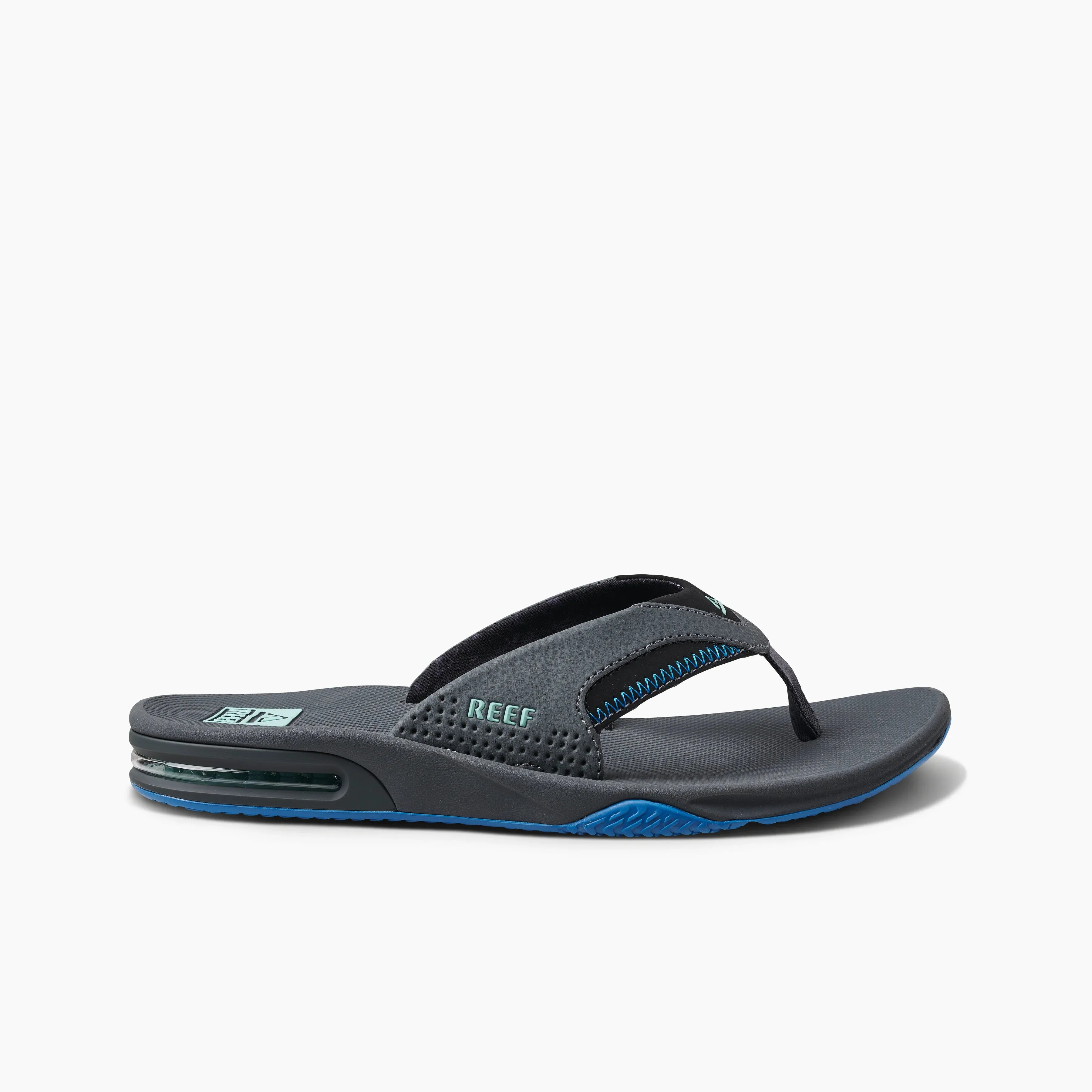 FANNING Mens Sandals Gunmetal/Ocean