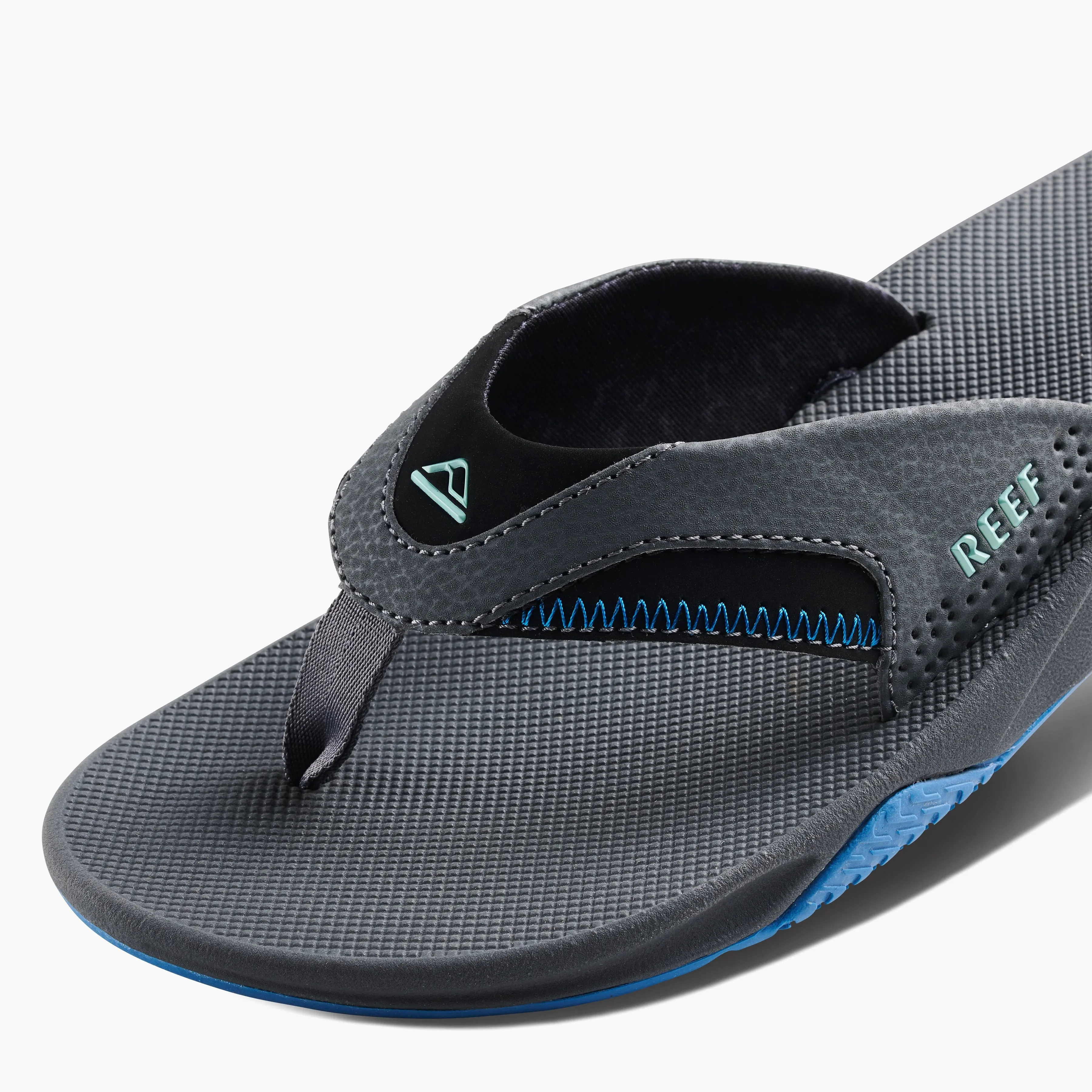 FANNING Mens Sandals Gunmetal/Ocean