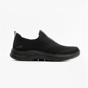 GO WALK 6 Mens Slip-On Trainers Black