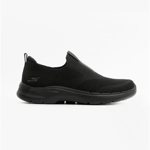GO WALK 6 Mens Slip-On Trainers Black
