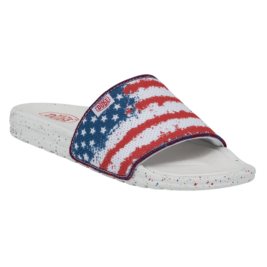 Hey Dude Women's Chandler Knit Flag Slides