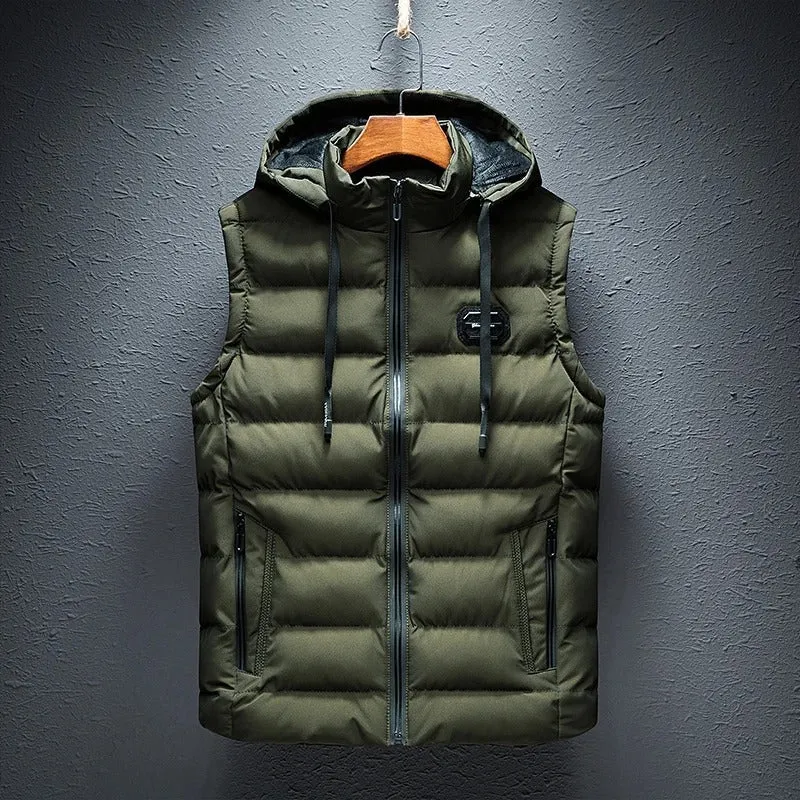 Ivyshape | Comfortable Hooded Waistcoat