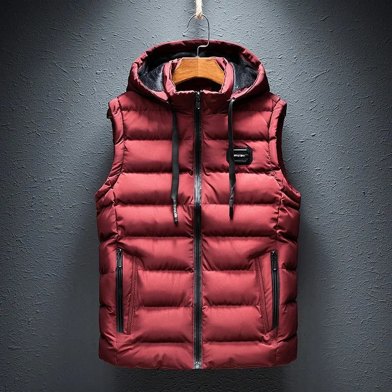 Ivyshape | Comfortable Hooded Waistcoat