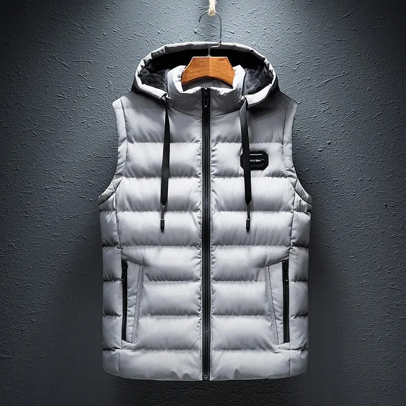 Ivyshape | Comfortable Hooded Waistcoat