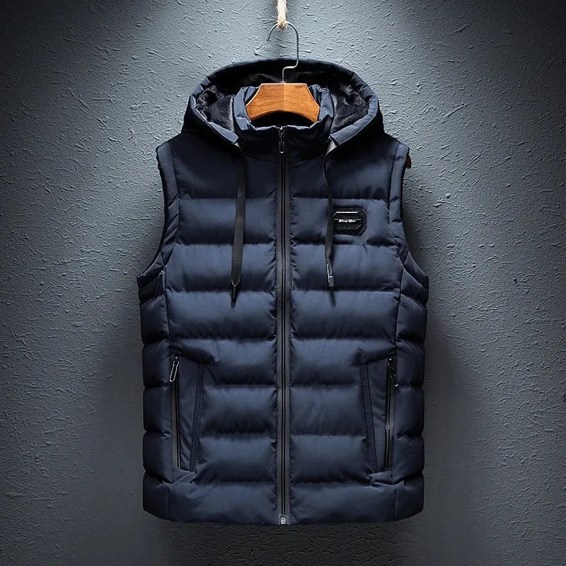 Ivyshape | Comfortable Hooded Waistcoat