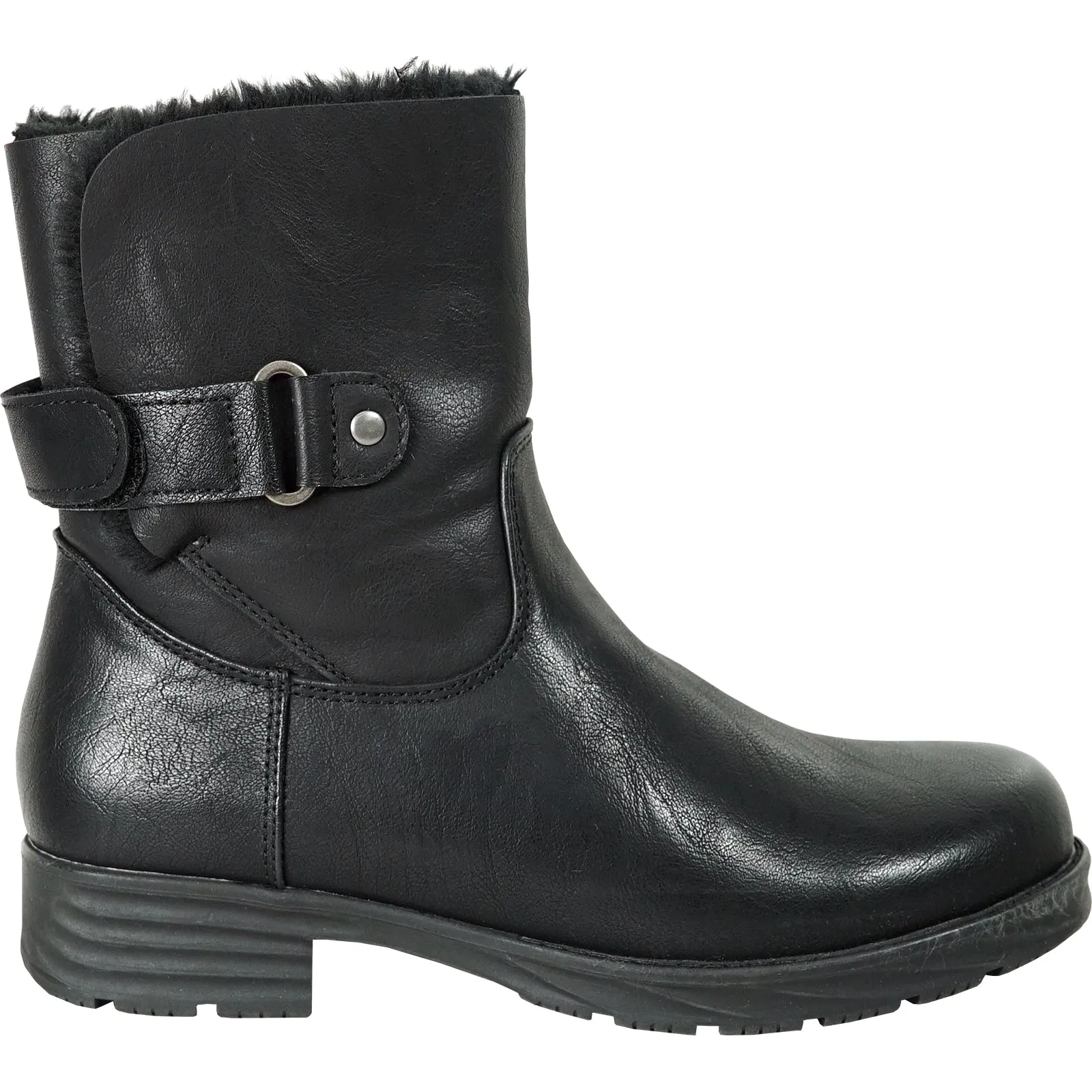 KOZI Canada Waterproof Women Boot HF2602 Ankle Winter Fur Casual Boot Black