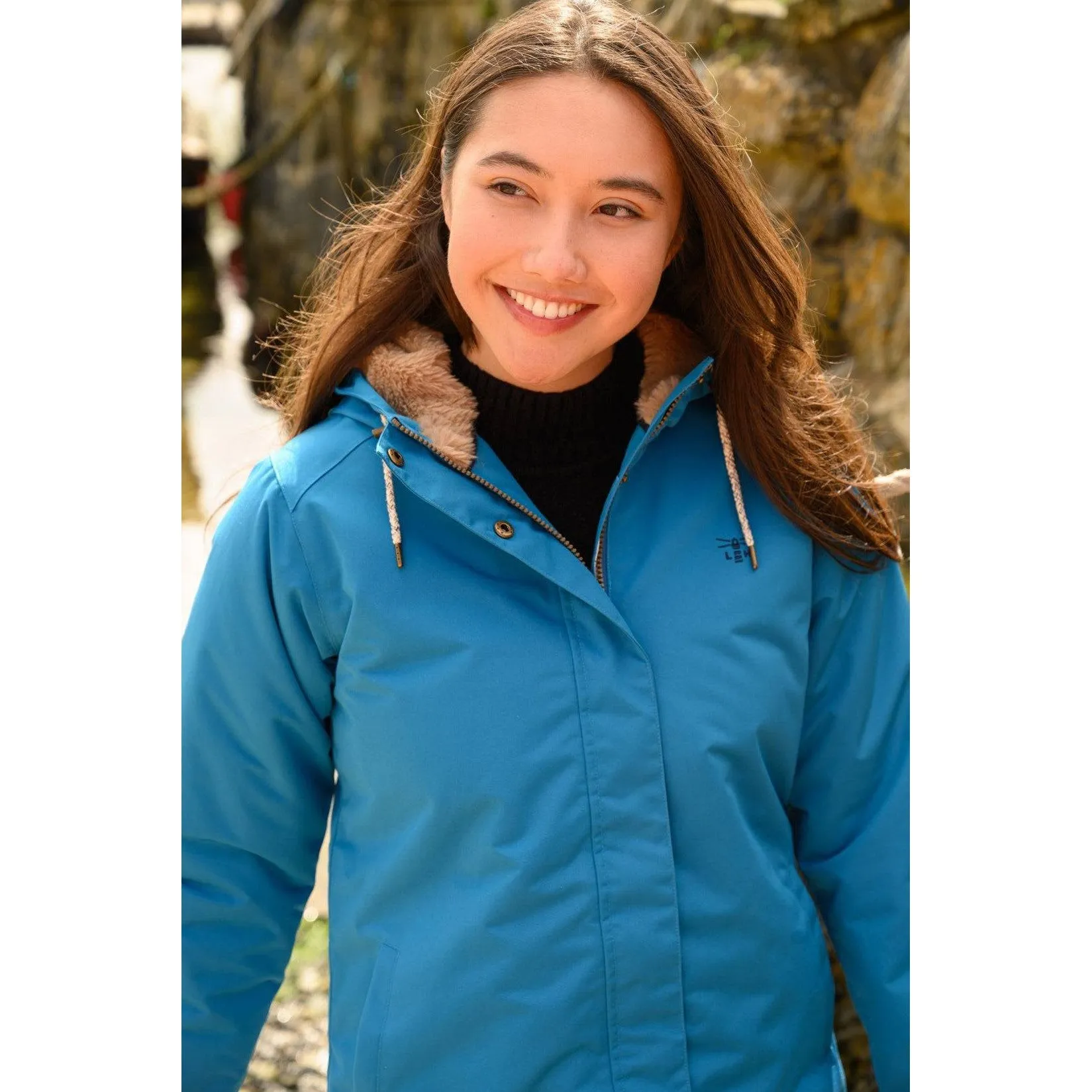 Lighthouse Scarlet Ladies Waterproof Coat Teal