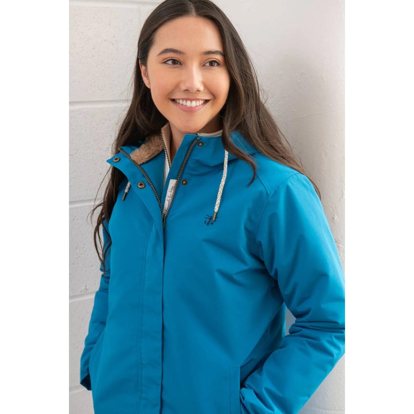 Lighthouse Scarlet Ladies Waterproof Coat Teal
