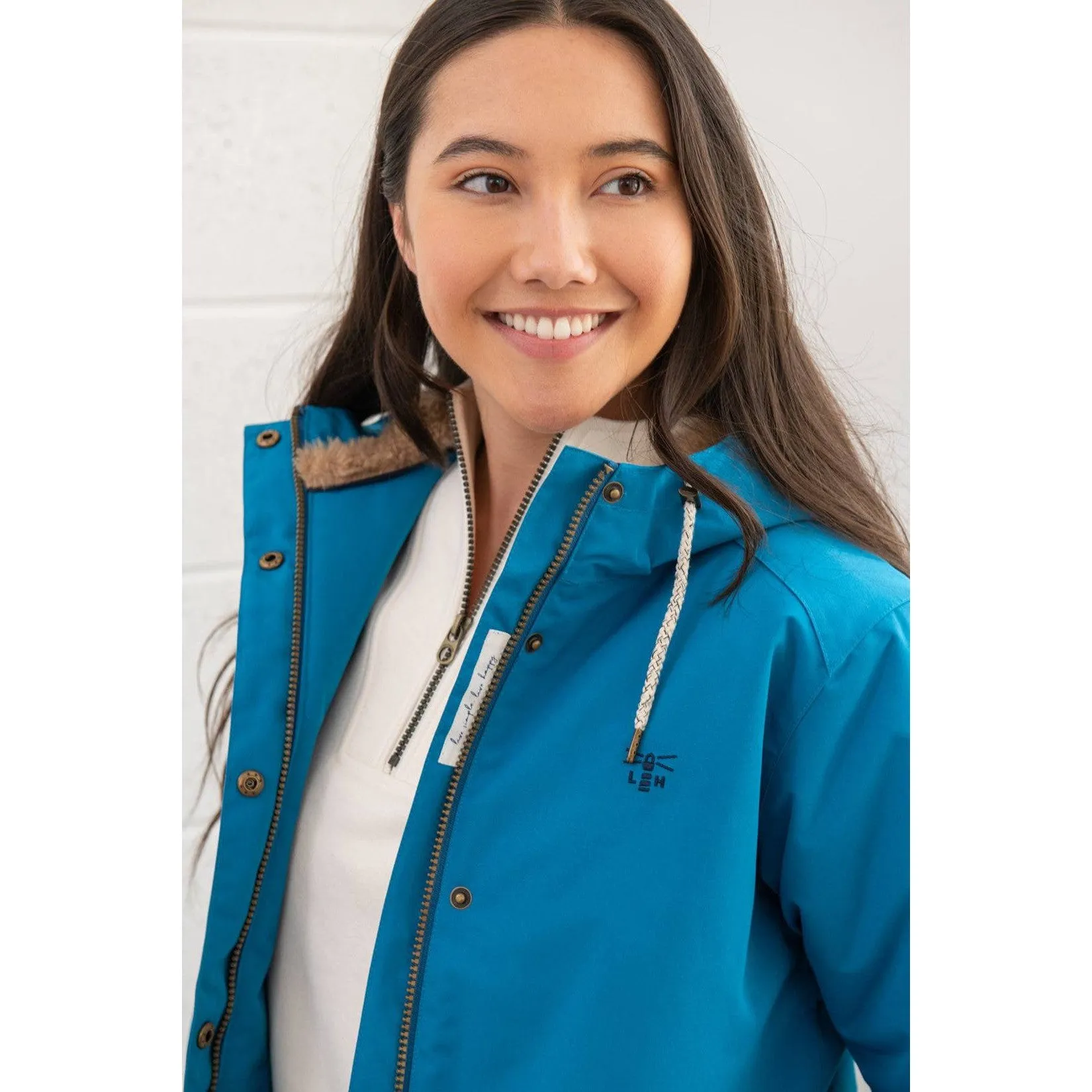 Lighthouse Scarlet Ladies Waterproof Coat Teal
