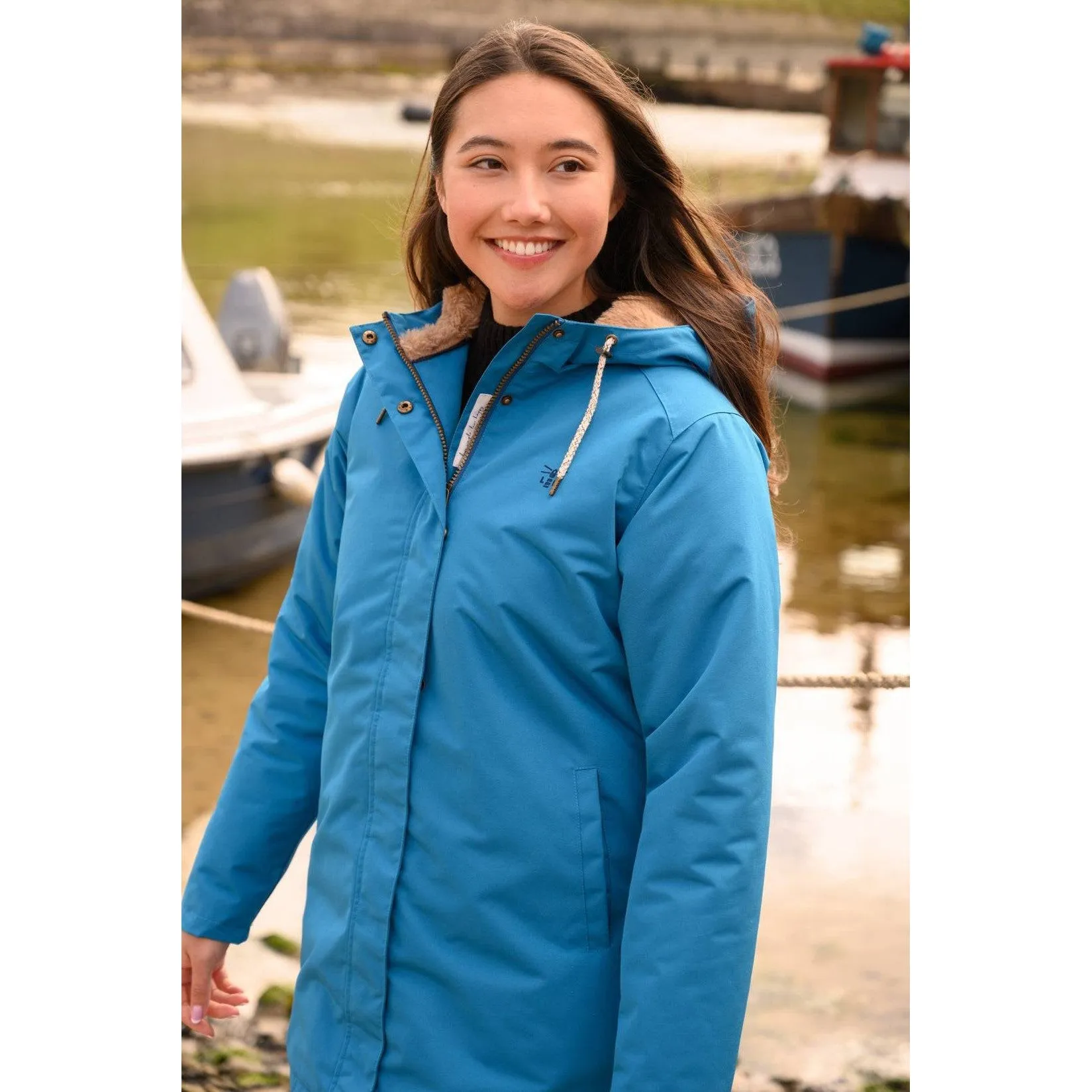 Lighthouse Scarlet Ladies Waterproof Coat Teal