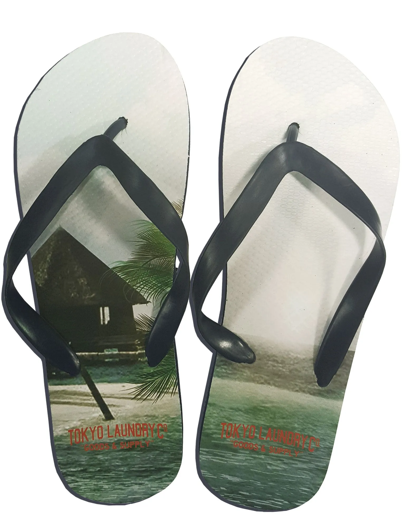 Mauna Swim Shorts with Free Matching Flip Flops - Tokyo Laundry