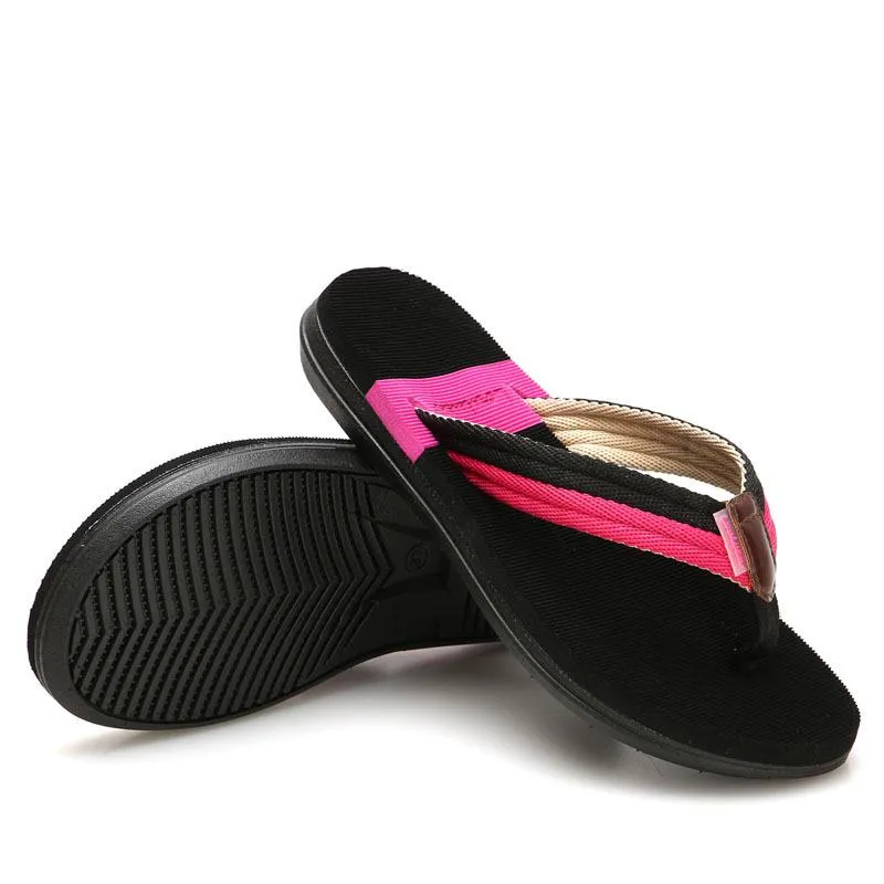 Men's flat flip flops casual daily slide sandals