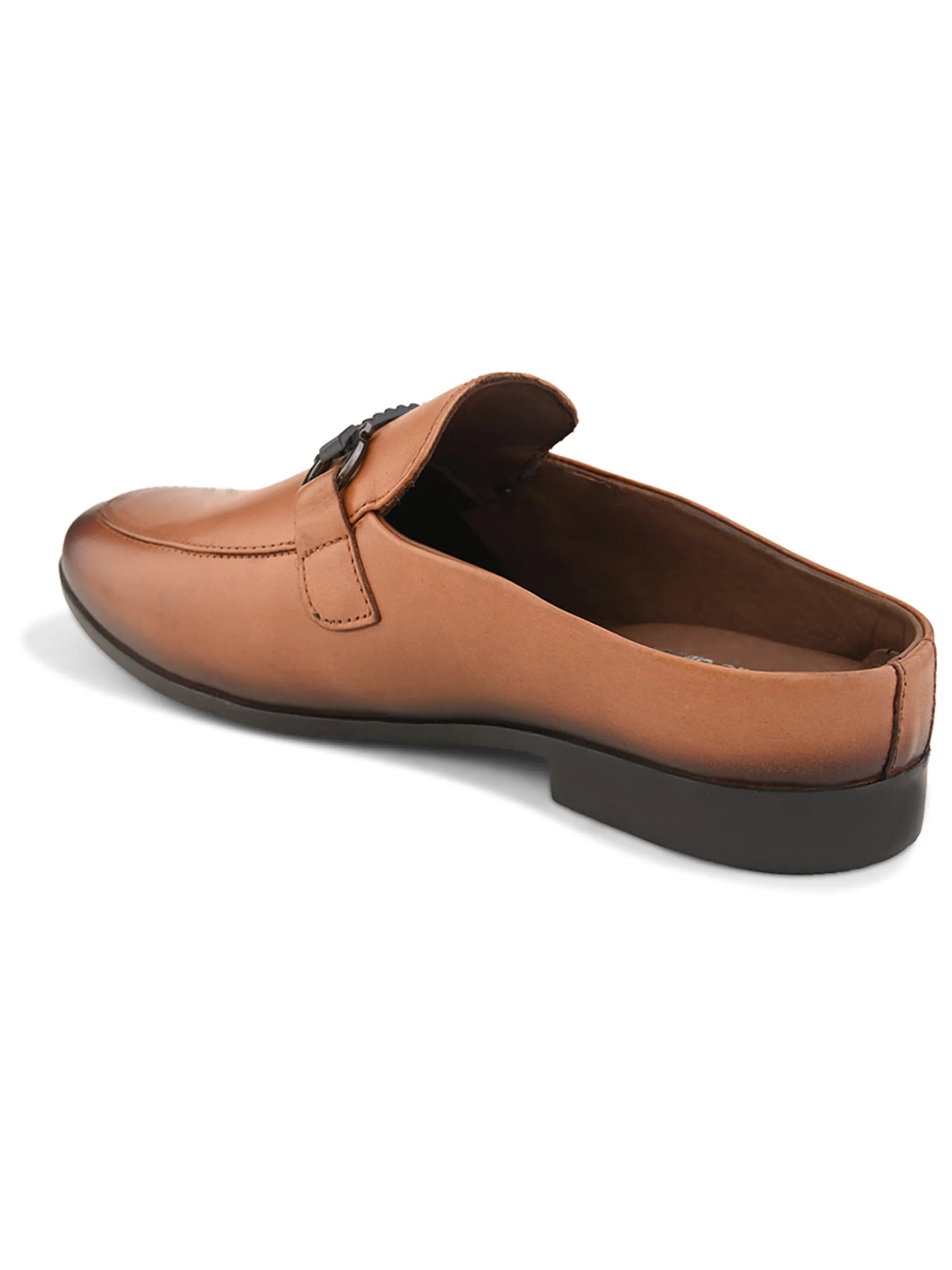 Pelle Albero Male's Tan Leather Casual Mules