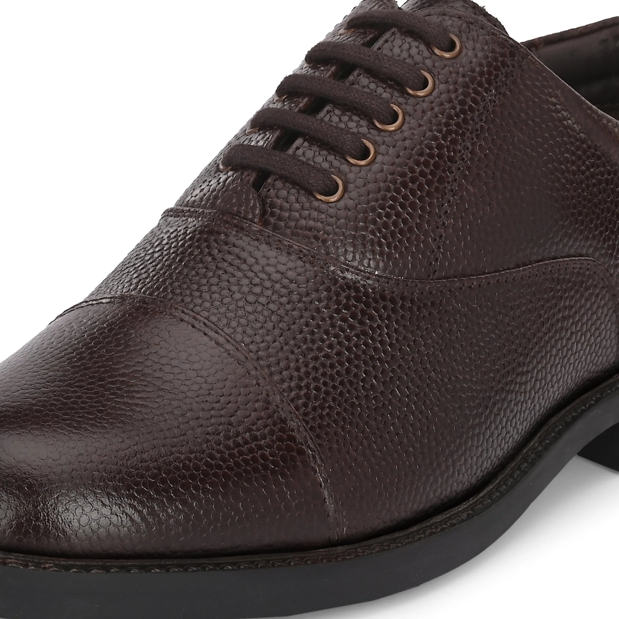 Refined Full Grain Leather Derby Lace Ups
