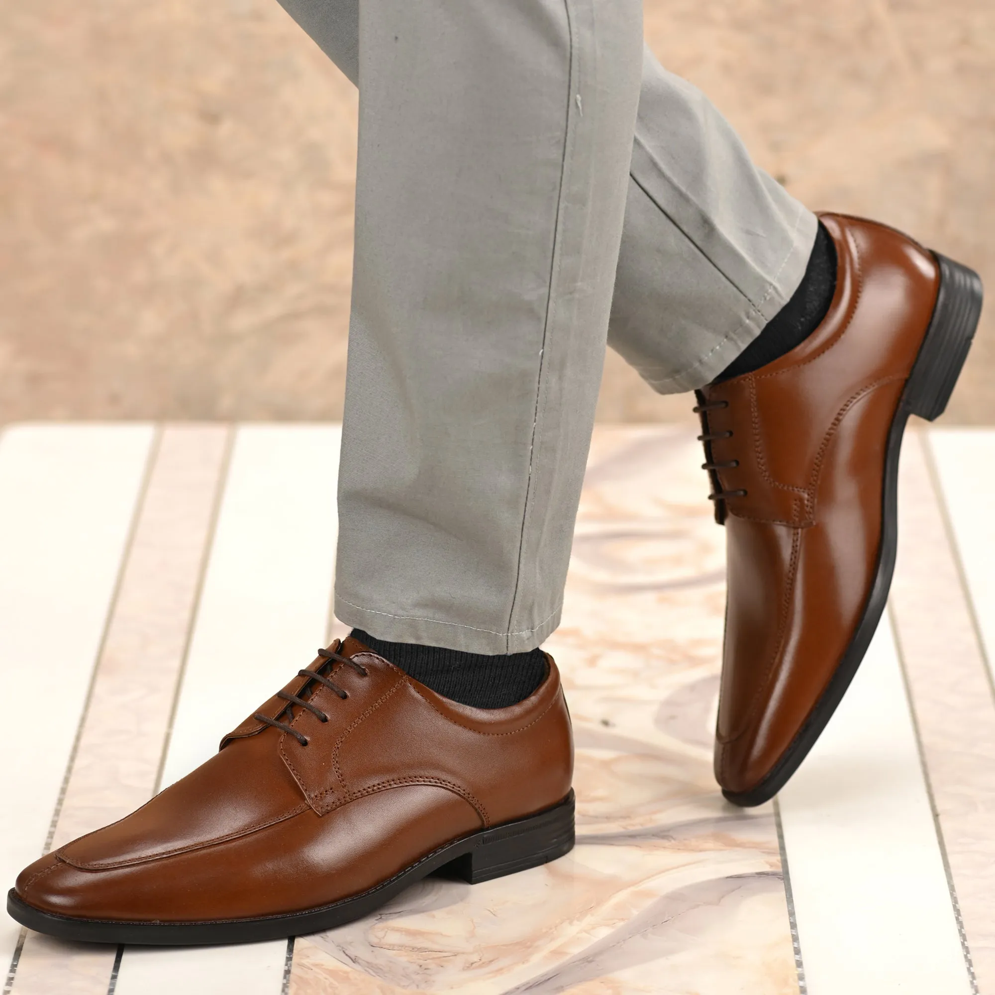 Urbane Full Grain Leather Derby Lace Ups