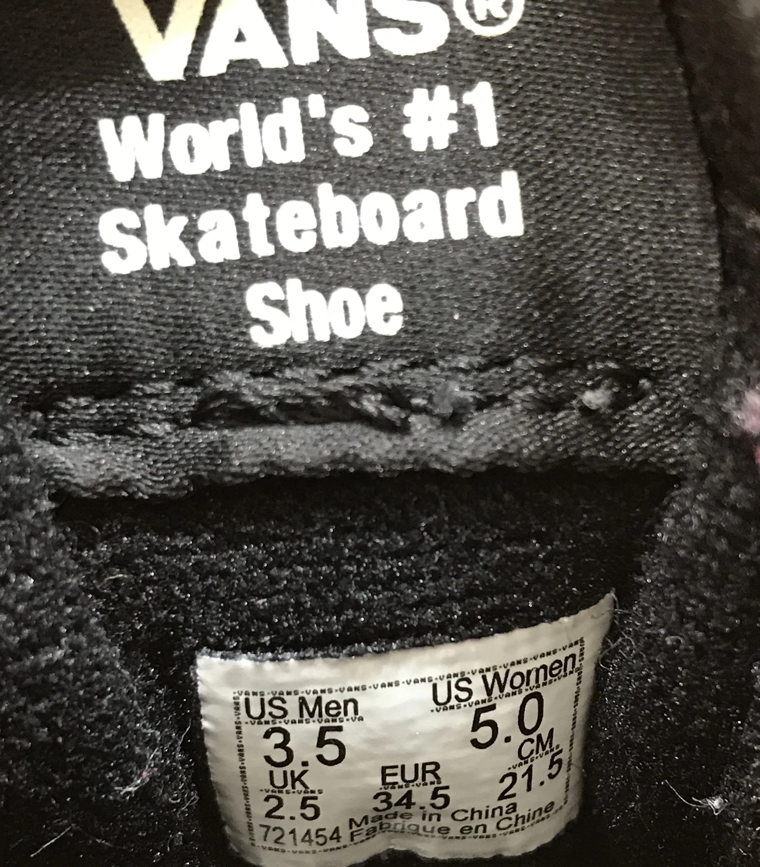 VANS SK8-HI REISSUE DX Women's Size 5 Leather Unisex High Tops Shoes Sneakers Black