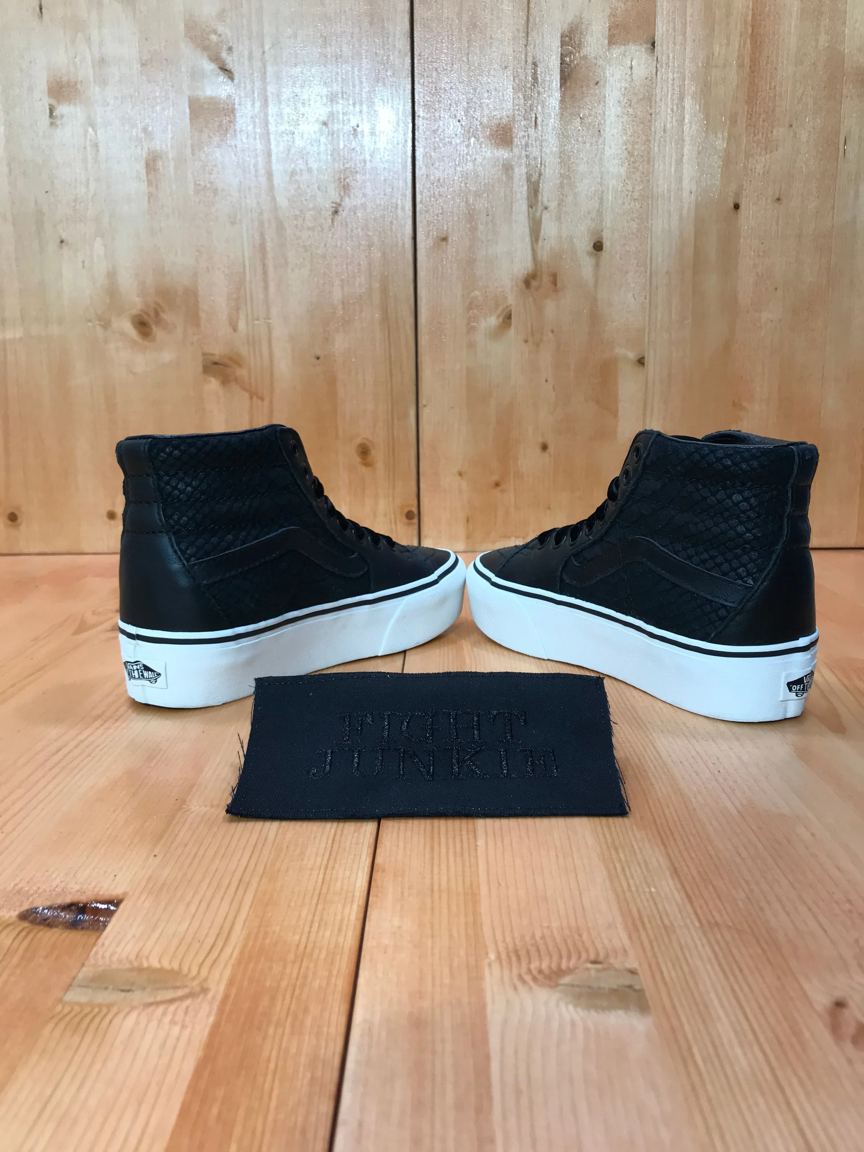 VANS SK8-HI REISSUE DX Women's Size 5 Leather Unisex High Tops Shoes Sneakers Black