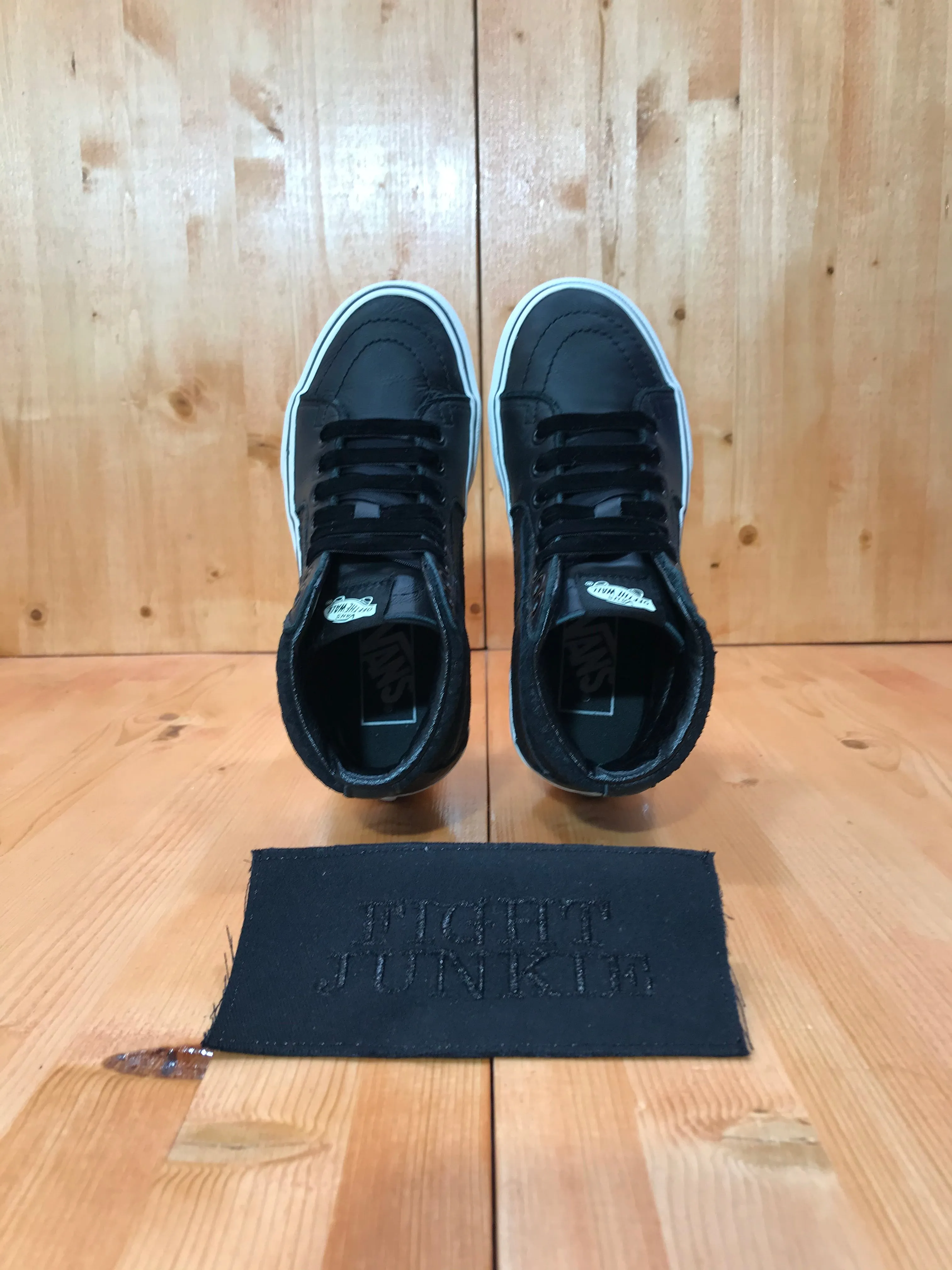 VANS SK8-HI REISSUE DX Women's Size 5 Leather Unisex High Tops Shoes Sneakers Black