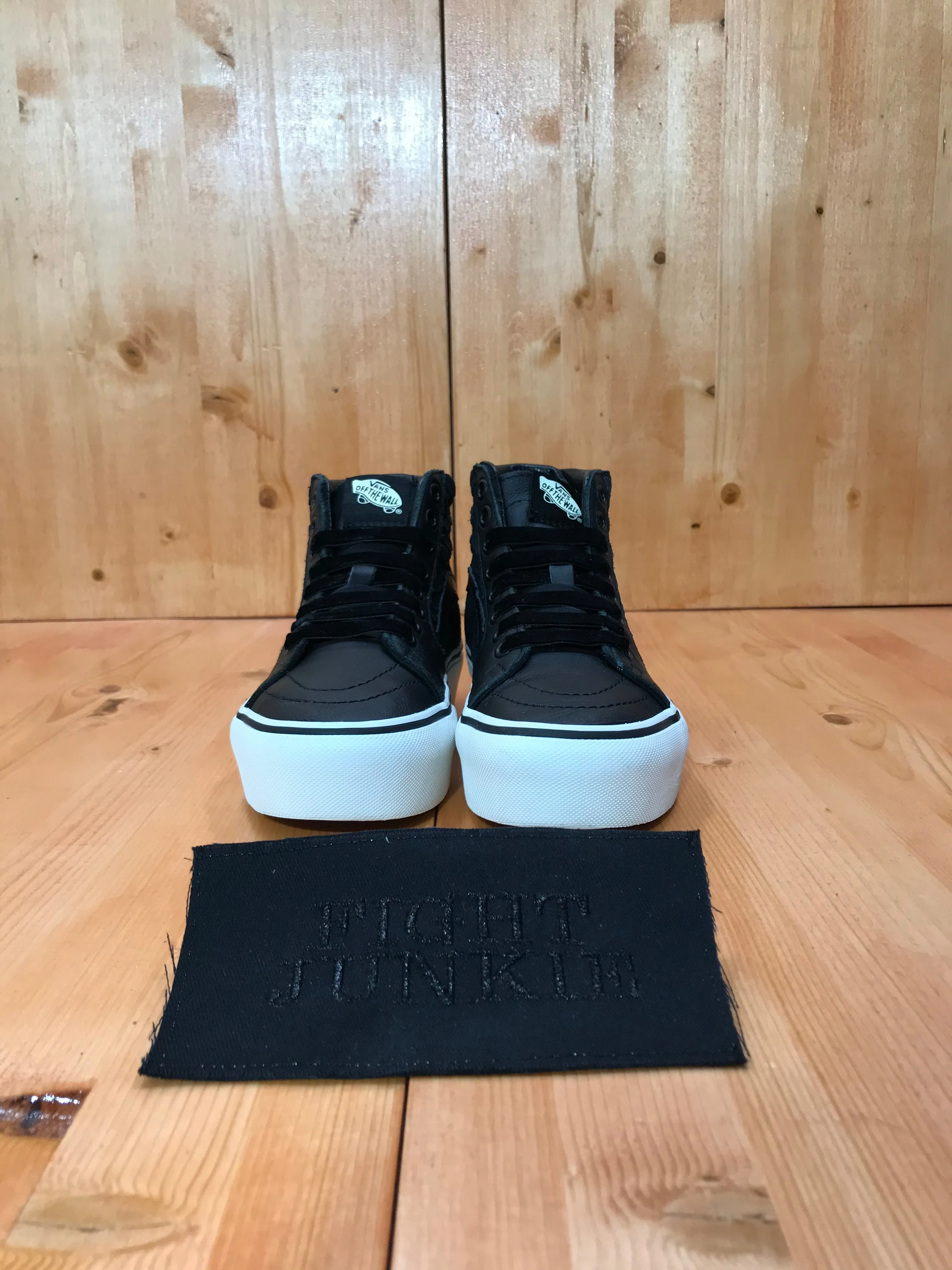 VANS SK8-HI REISSUE DX Women's Size 5 Leather Unisex High Tops Shoes Sneakers Black