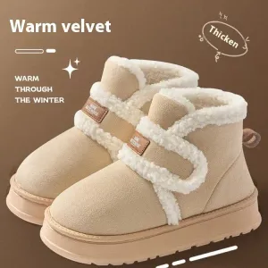 Women's Snow Boots Fleece-lined Thickened Non-slip
