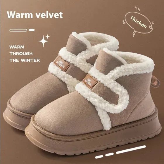 Women's Snow Boots Fleece-lined Thickened Non-slip