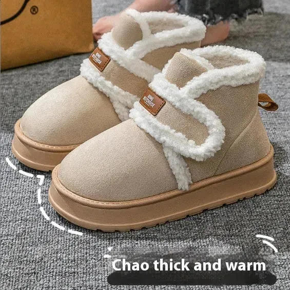 Women's Snow Boots Fleece-lined Thickened Non-slip
