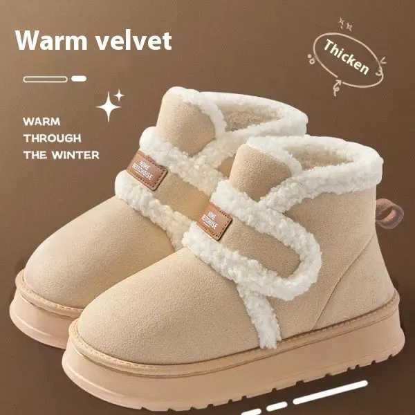 Women's Snow Boots Fleece-lined Thickened Non-slip