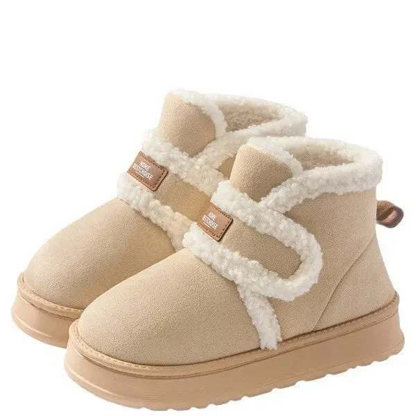 Women's Snow Boots Fleece-lined Thickened Non-slip